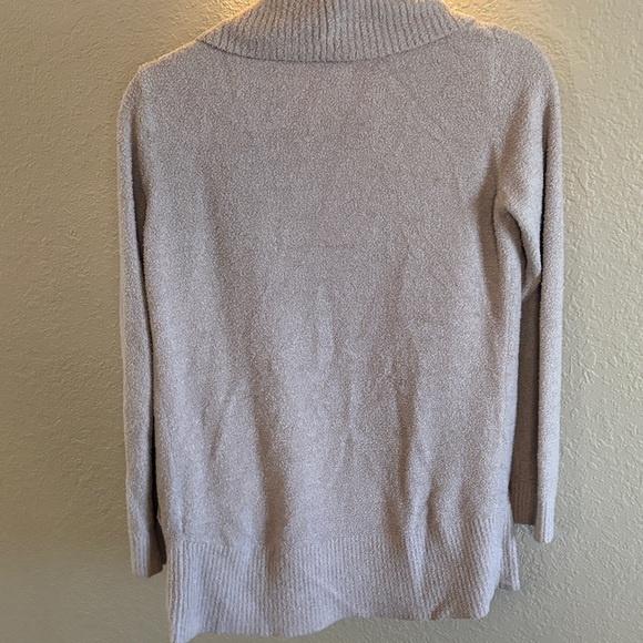 Barefoot Dreams CozyChic Lite Open Taupe Cardigan Sweater/ Size small - Picture 7 of 9
